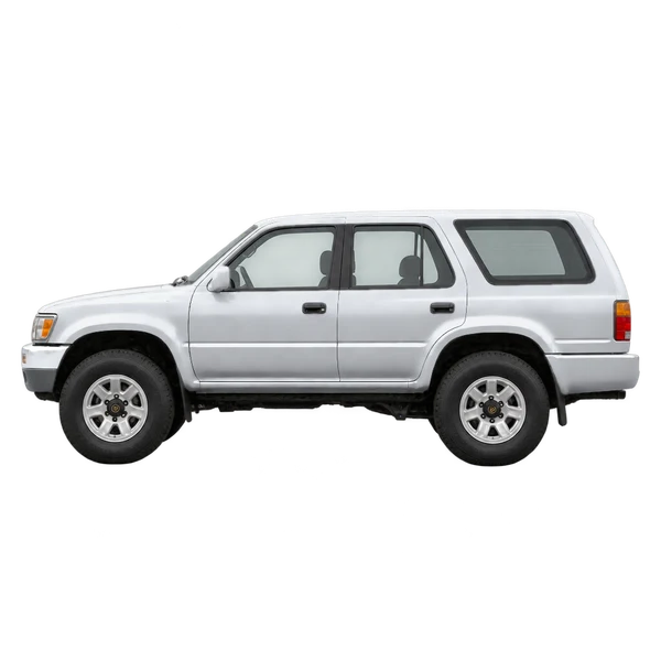 silver 1990 Toyota 4Runner side (facing left) view