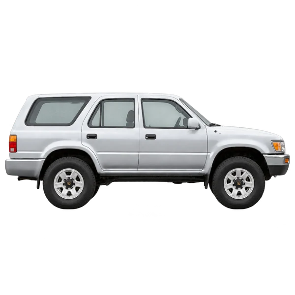 silver 1990 Toyota 4Runner side (facing right) view