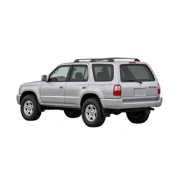 silver 1996 Toyota 4Runner rear three-quarter (facing left) view