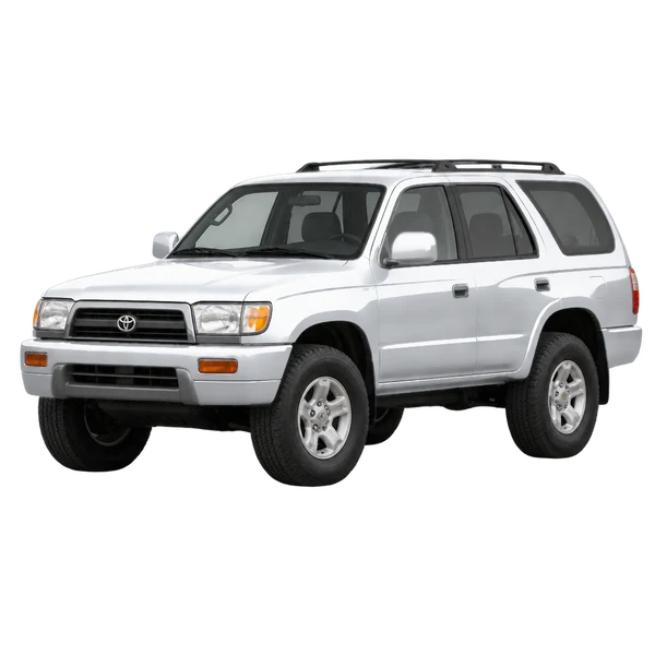Toyota 4Runner 2000 argent, vue trois-quarts avant (orienté vers la gauche)