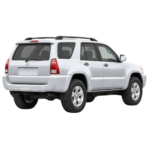 silver 2003 Toyota 4Runner rear three-quarter (facing right) view