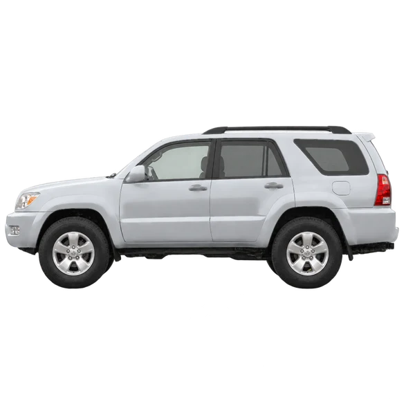 Toyota 4Runner 2006 en plateado, vista lateral (mirando a la izquierda)