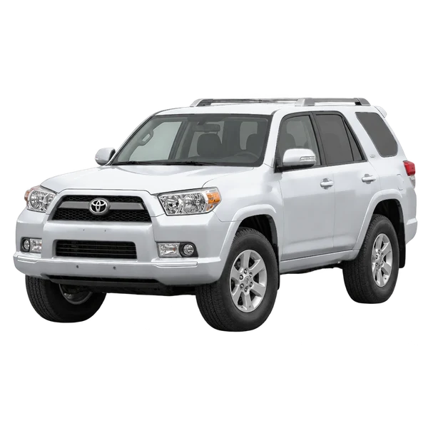 Toyota 4Runner 2014 باللون فضي، منظر منظر أمامي بزاوية ثلاثة أرباع (متجه لليسار)