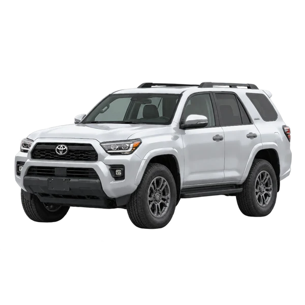 silver 2025 Toyota 4Runner front three-quarter (facing left) view