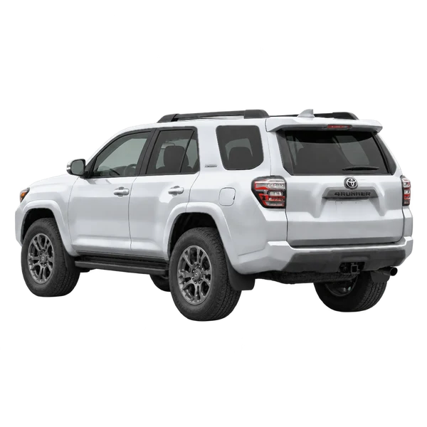 silver 2025 Toyota 4Runner rear three-quarter (facing left) view