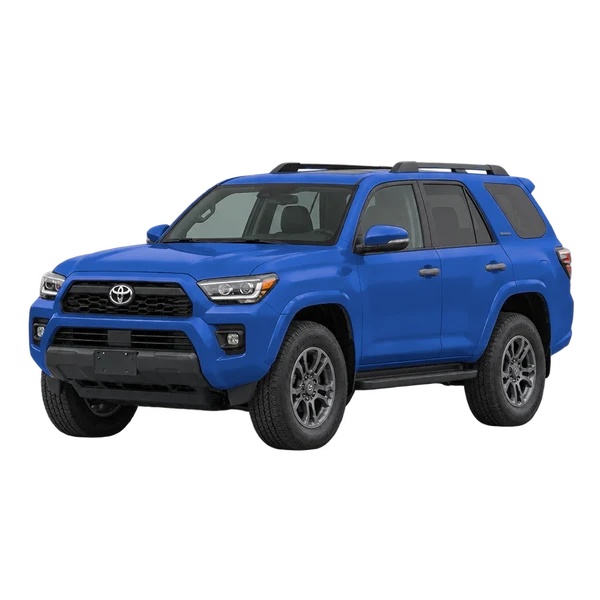 2026 Toyota 4Runner in blau, Ansicht: Dreiviertelansicht vorne (nach links gerichtet)