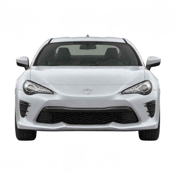 Toyota 86 2018 باللون فضي، منظر أمامي
