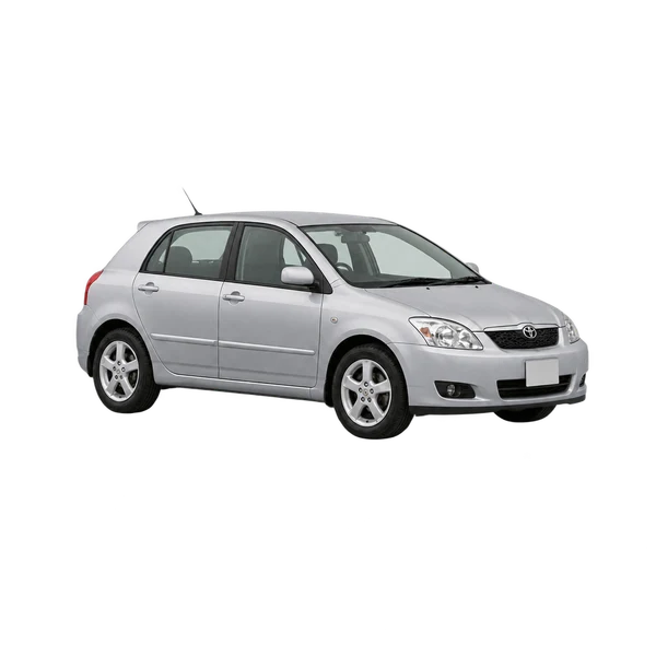 Toyota Allex 2005 argent, vue trois-quarts avant (orienté vers la gauche)