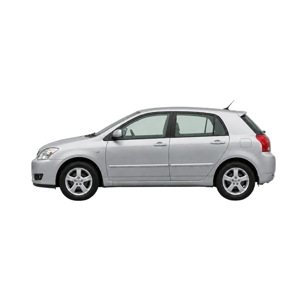 Toyota Allex 2005 argent, vue côté (vers la gauche)