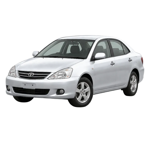 2004 Toyota Allion in Silber, Ansicht: Dreiviertelansicht vorne (nach links gerichtet)