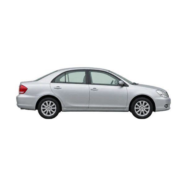 Toyota Allion 2005 باللون فضي، منظر منظر جانبي (باتجاه اليمين)