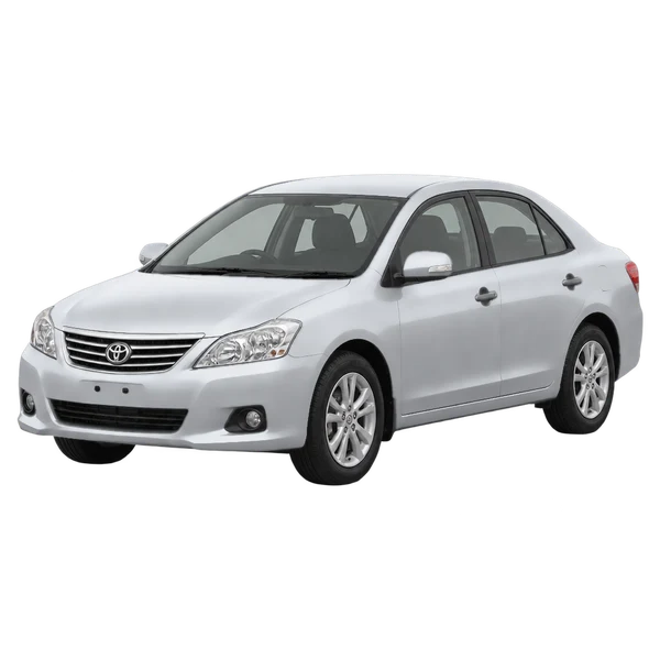 Toyota Allion 2007 argent, vue trois-quarts avant (orienté vers la gauche)