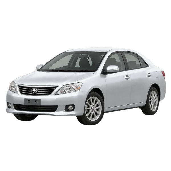 Toyota Allion 2008 argent, vue trois-quarts avant (orienté vers la gauche)