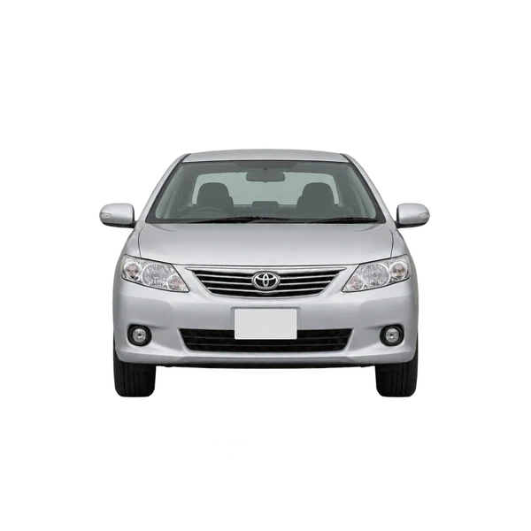 Toyota Allion 2010 باللون فضي، منظر أمامي