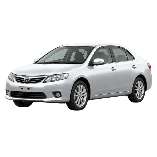 2014 Toyota Allion in Silber, Ansicht: Dreiviertelansicht vorne (nach links gerichtet)