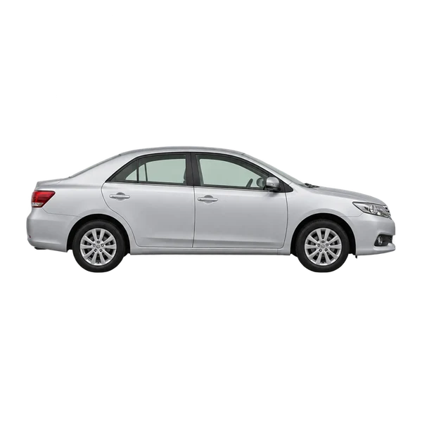 Toyota Allion 2015 باللون فضي، منظر منظر جانبي (باتجاه اليمين)