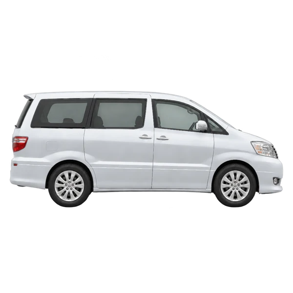 2006 Toyota Alphard in Silber, Ansicht: Seite (nach rechts gewandt)