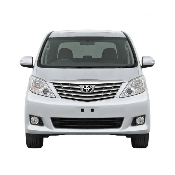Toyota Alphard 2009 en plateado, vista frontal
