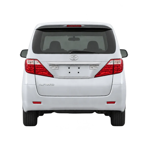 Toyota Alphard 2013 en plateado, vista trasera