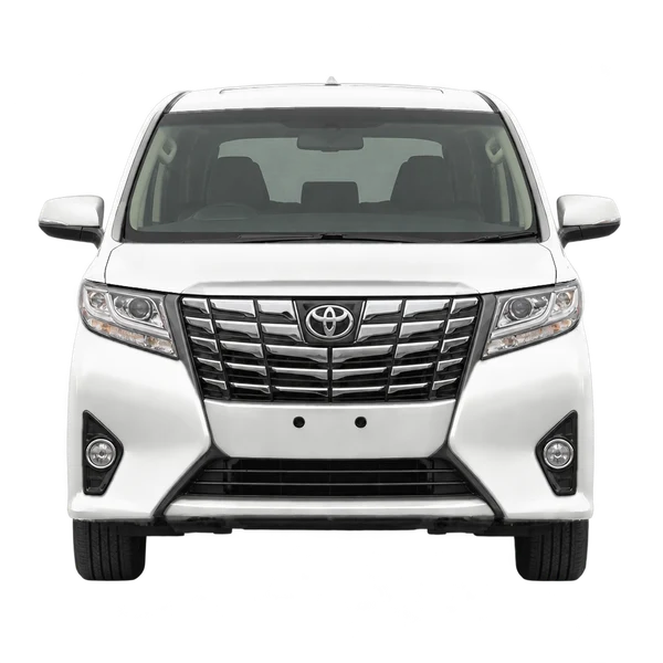 2020 Toyota Alphard in weiß, Ansicht: Front