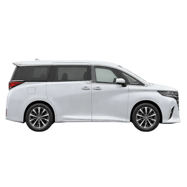 2026 Toyota Alphard in Silber, Ansicht: Seite (nach rechts gewandt)