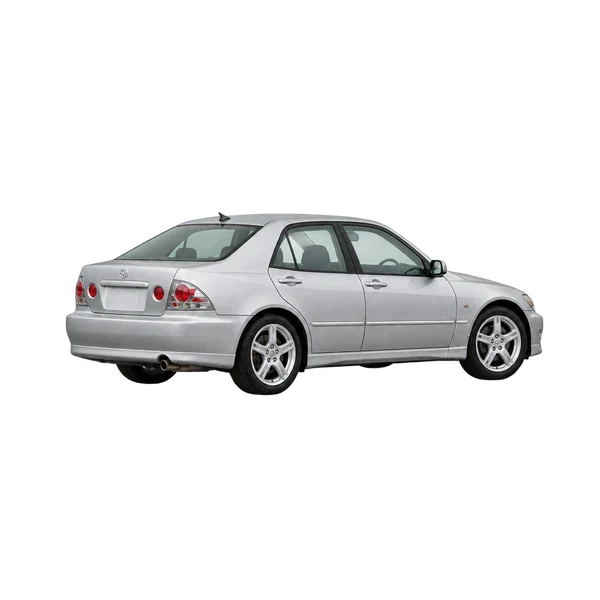 2000 Toyota Altezza in Silber, Ansicht: Dreiviertelansicht von hinten (nach links gerichtet)