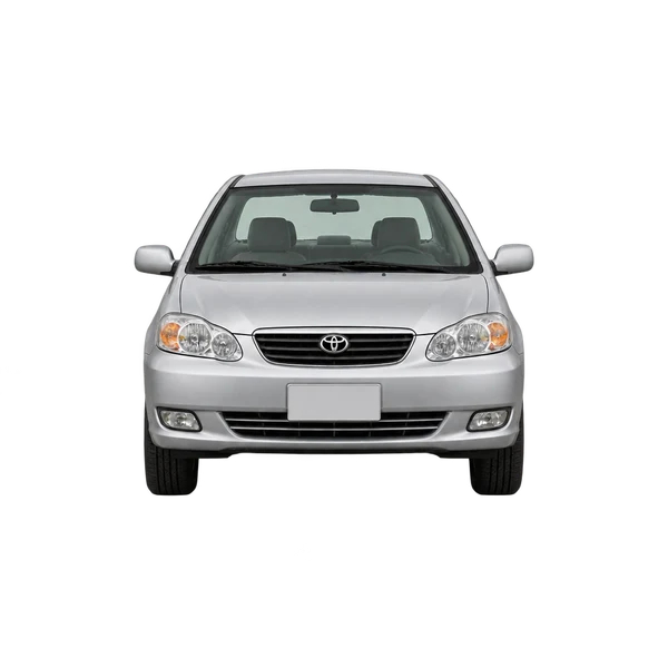 Toyota Altis 2005 باللون فضي، منظر أمامي