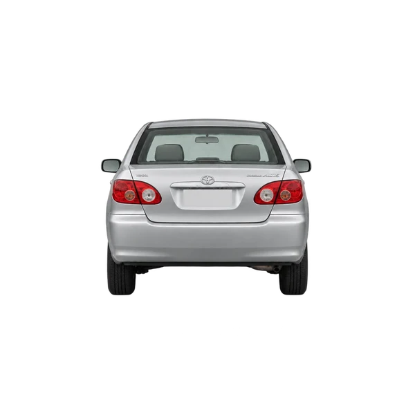 Toyota Altis 2005 باللون فضي، منظر من الخلف