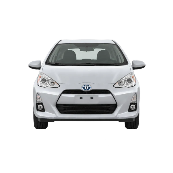 シルバーの2016 Toyota Aqua（正面ビュー）