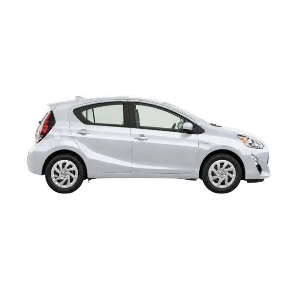 シルバーの2016 Toyota Aqua（側面（右向き）ビュー）