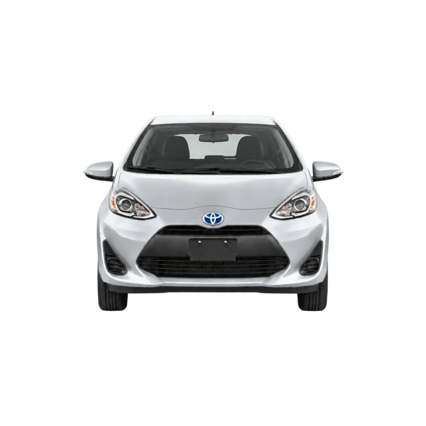 Toyota Aqua 2017 en plateado, vista frontal