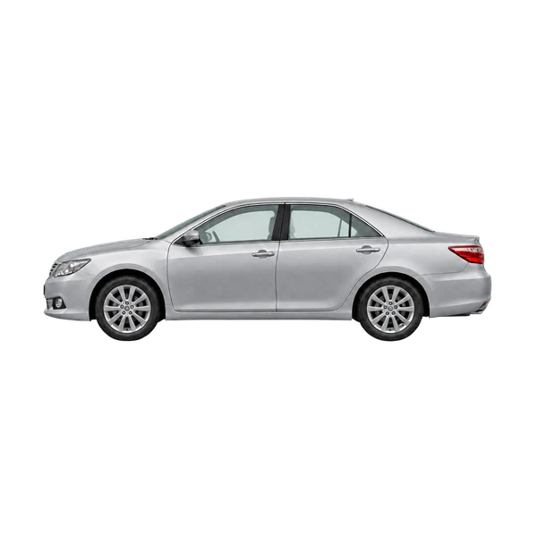 シルバーの2020 Toyota Aurion（側面（左向き）ビュー）