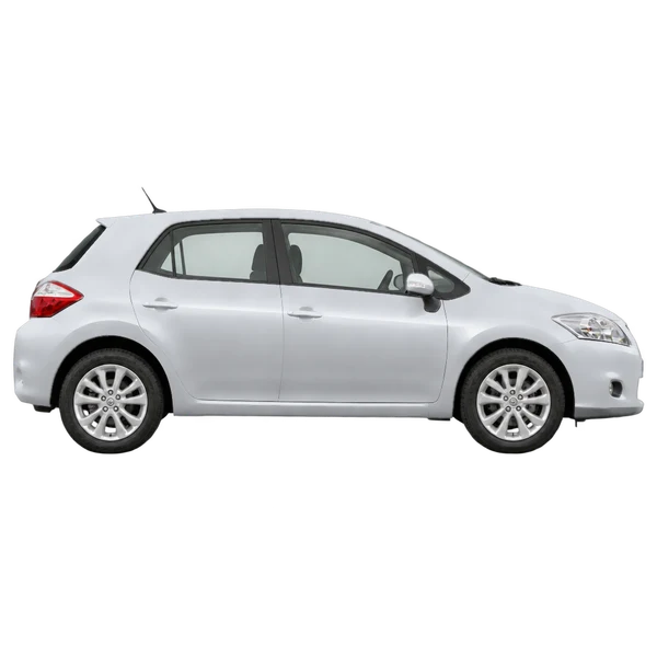 Toyota Auris 2012 prata, vista lateral (voltada para a direita)