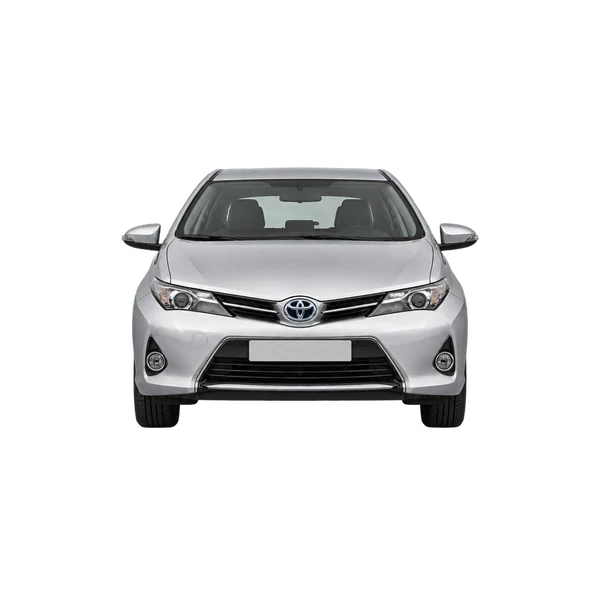 Toyota Auris 2015 en plateado, vista frontal