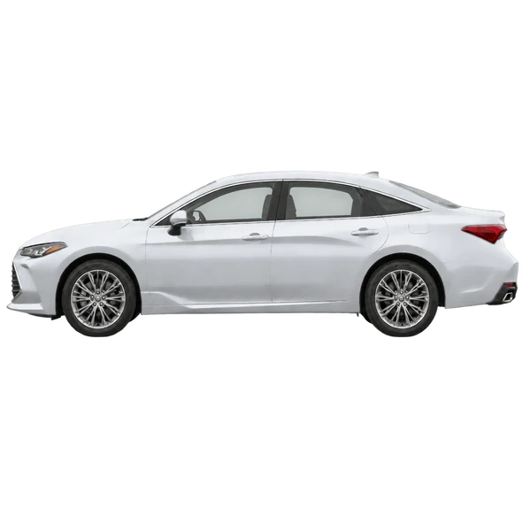 シルバーの2019 Toyota Avalon(側面(左向き)ビュー)