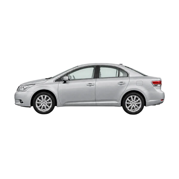 2010 Toyota Avensis T4 in Silber, Ansicht: Seite (nach links gerichtet)