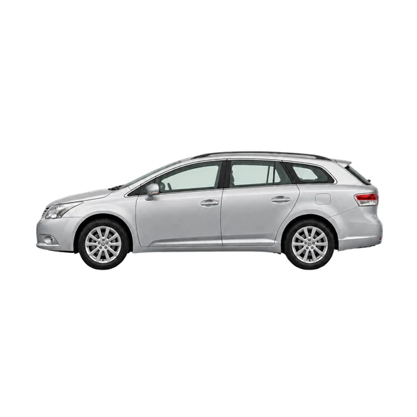 2010 Toyota Avensis TR in Silber, Ansicht: Seite (nach links gerichtet)