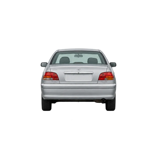2000 Toyota Avensis in Silber, Ansicht: Heck