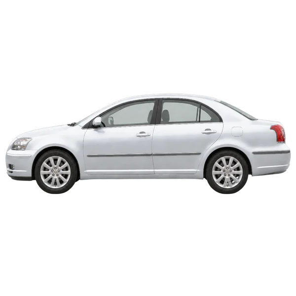 Toyota Avensis 2004 prata, vista lateral (voltada para a esquerda)