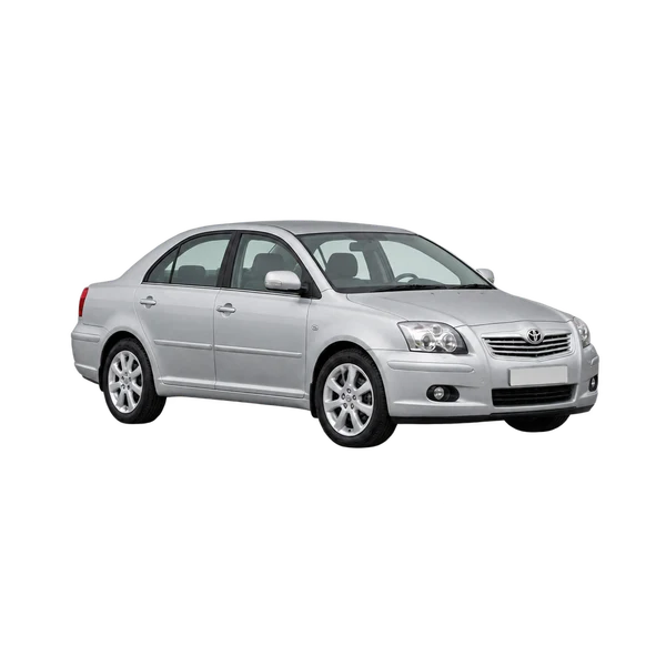Toyota Avensis 2005 argent, vue trois-quarts avant (orienté vers la gauche)