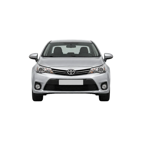 Toyota Avensis 2015 en plateado, vista frontal