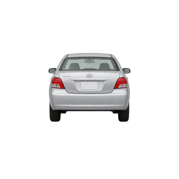 2010 Toyota Axio in Silber, Ansicht: Heck