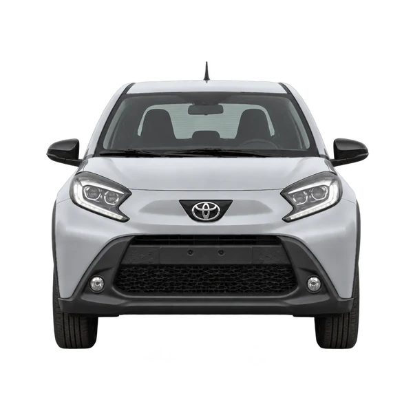 silver 2026 Toyota Aygo X front view