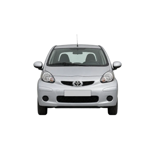 Toyota Aygo 2005 argent, vue avant