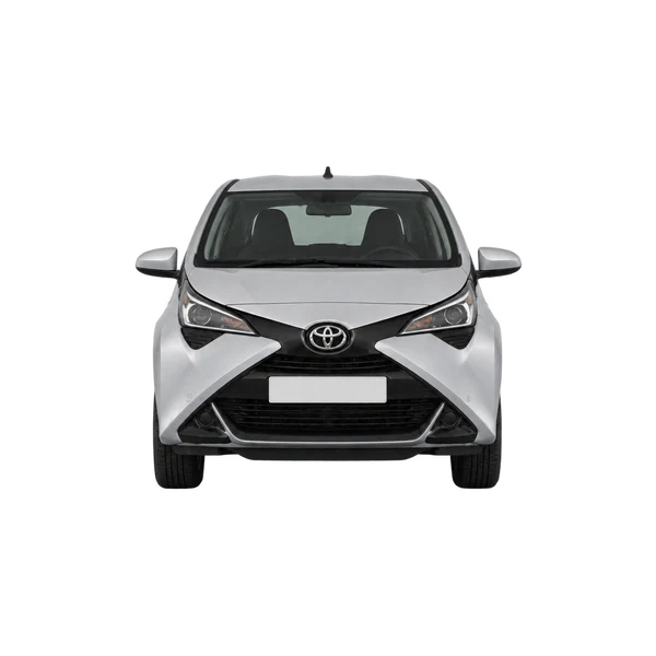 Toyota Aygo 2025 argent, vue avant