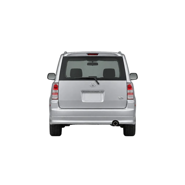 Toyota BB 2005 prata, vista traseira