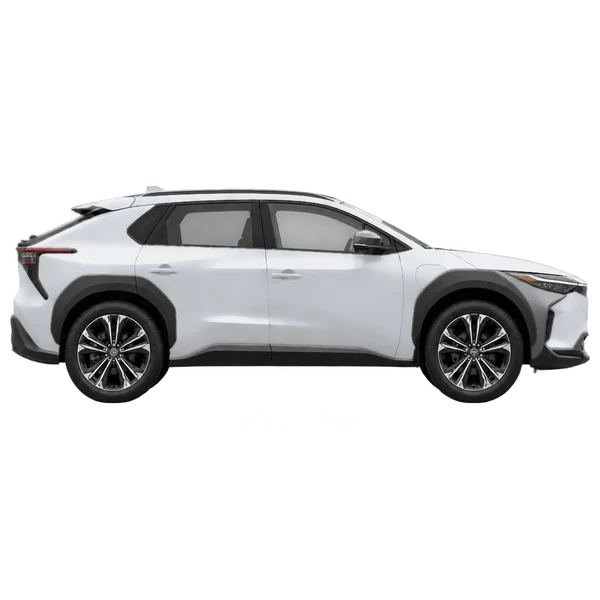 2023 Toyota bZ4X in Silber, Ansicht: Seite (nach rechts gewandt)