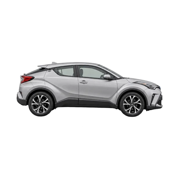 シルバーの2020 Toyota C-HR（側面（右向き）ビュー）