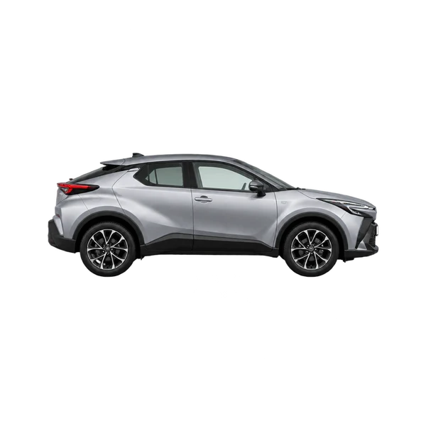 シルバーの2025 Toyota C-HR（側面（右向き）ビュー）
