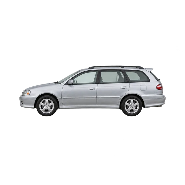 2000 Toyota Caldina in Silber, Ansicht: Seite (nach links gerichtet)